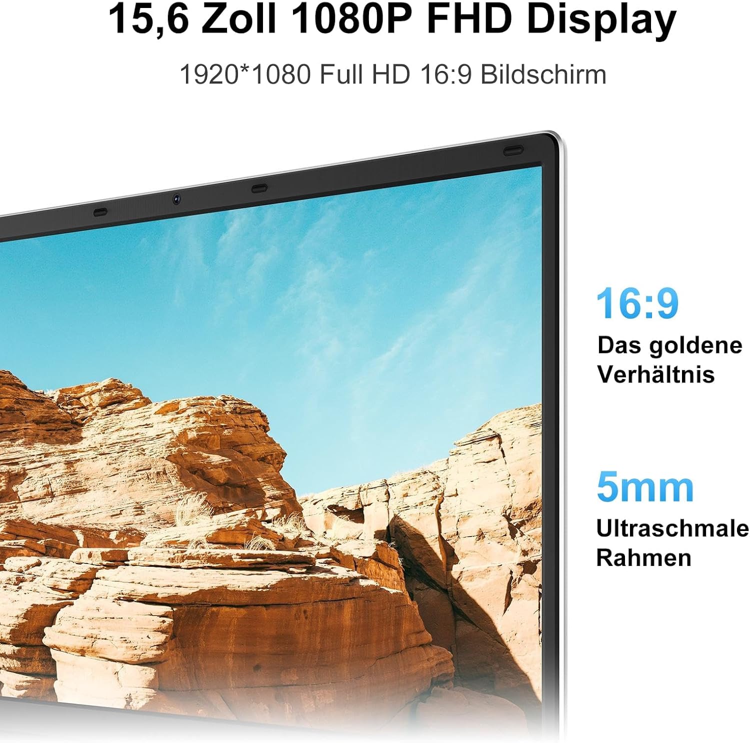 Detalle 2 de jumper Laptop 15,6 Zoll FHD – 12 GB RAM, 512 GB SSD, 5205U Prozessor