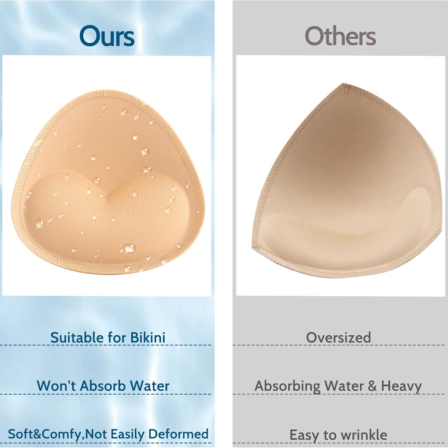 Thumbnail 6 de Nimiah Waterproof Swimsuit Bra Inserts Pads – sewn push-up replacement pads for bikini and sports bras
