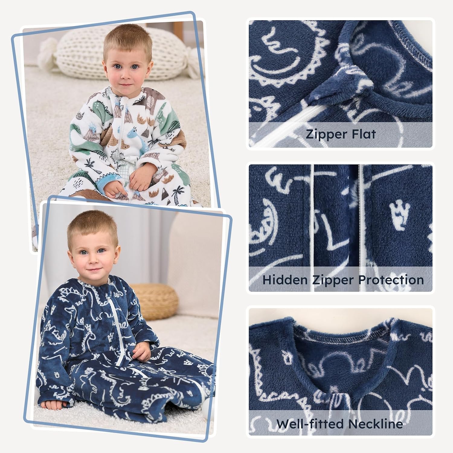 Detalle de Yoofoss Fleece Sleep Sack 1.5 Tog