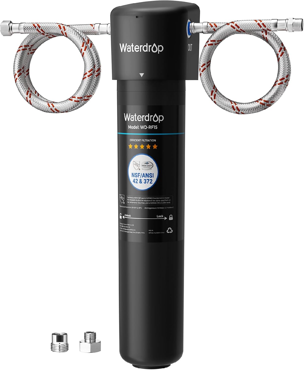 Detalle de Waterdrop 15UA filtre d'eau 60 000 L 🚰