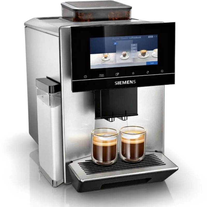 Detalle 2 de Cafetera Espresso Siemens TQ903D03: máquina automática con molinillo cerámico para dos tazas