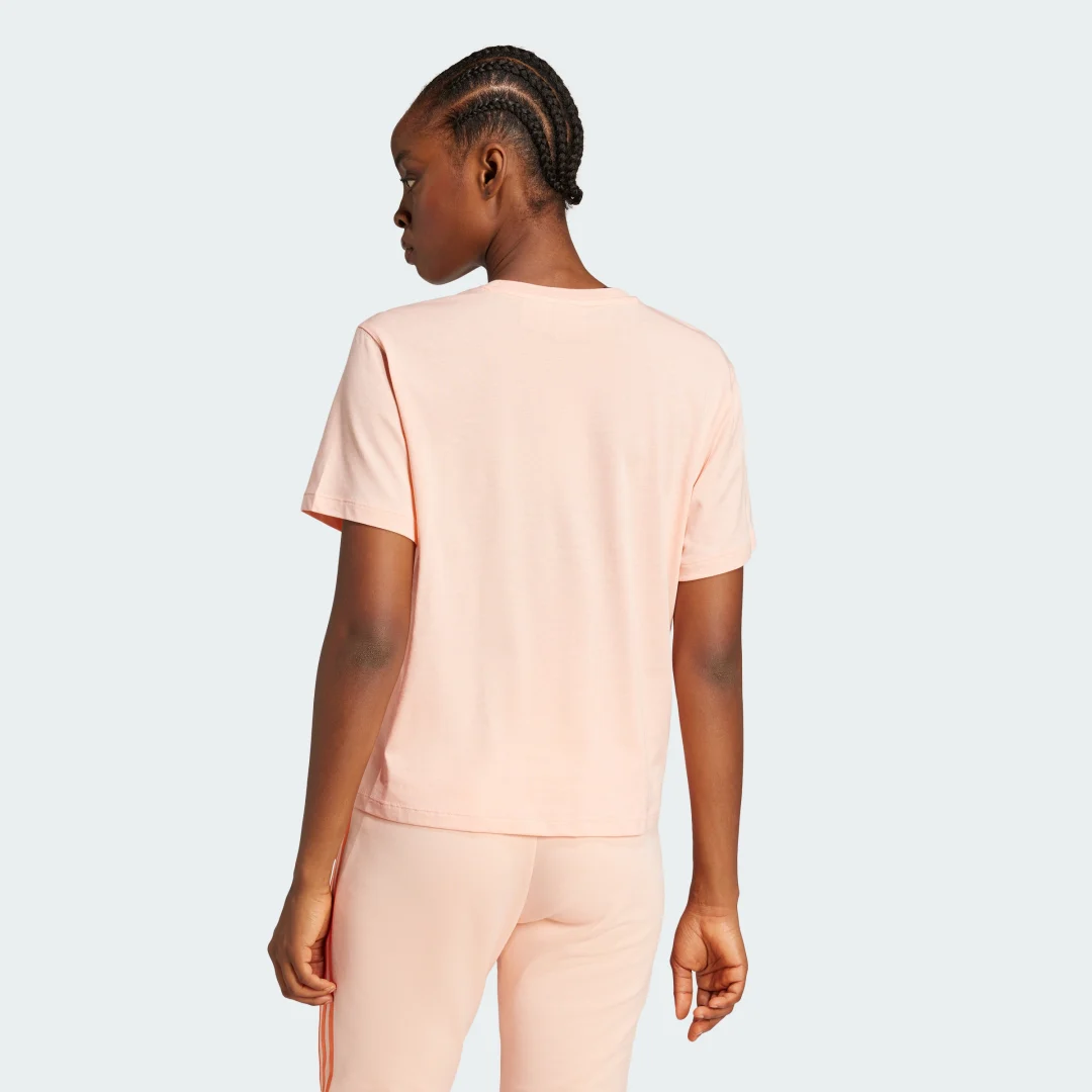 Detalle 2 de Camiseta Adicolor Trefoil Boxy de Adidas – Rosa