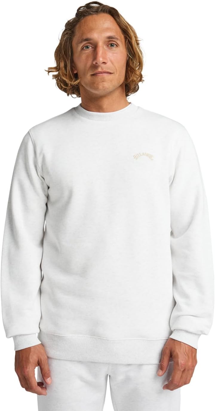 Detalle de BILLABONG Arch CR Sweater Homme — Lot de 1, douceur en coton recyclé et polyester recyclé