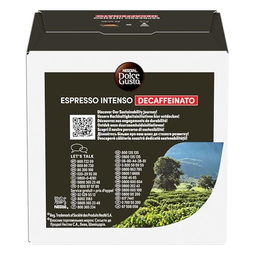 Detalle 2 de NESCAFÉ Dolce Gusto Espresso Intenso Decaffeinato Caffè 48 Capsule