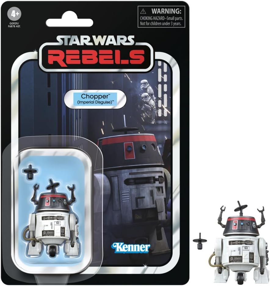 Detalle de Hasbro Star Wars The Vintage Collection, Chopper (travestimento imperiale) – action figure 9,5 cm