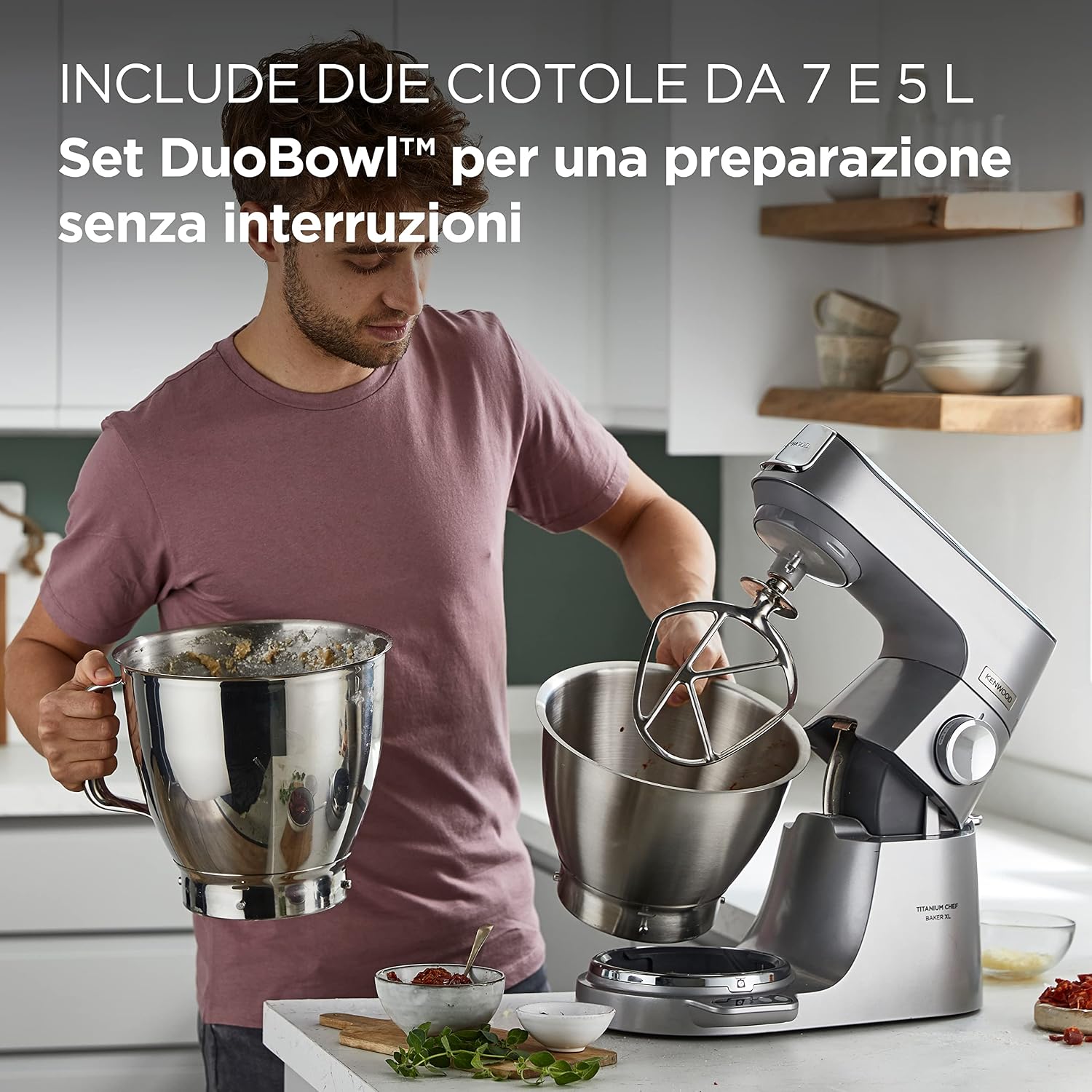 Thumbnail 2 de Kenwood Titanium Chef Baker XL KVL85.424SI: Chef multifunzione con bilancia integrata e doppia ciotola