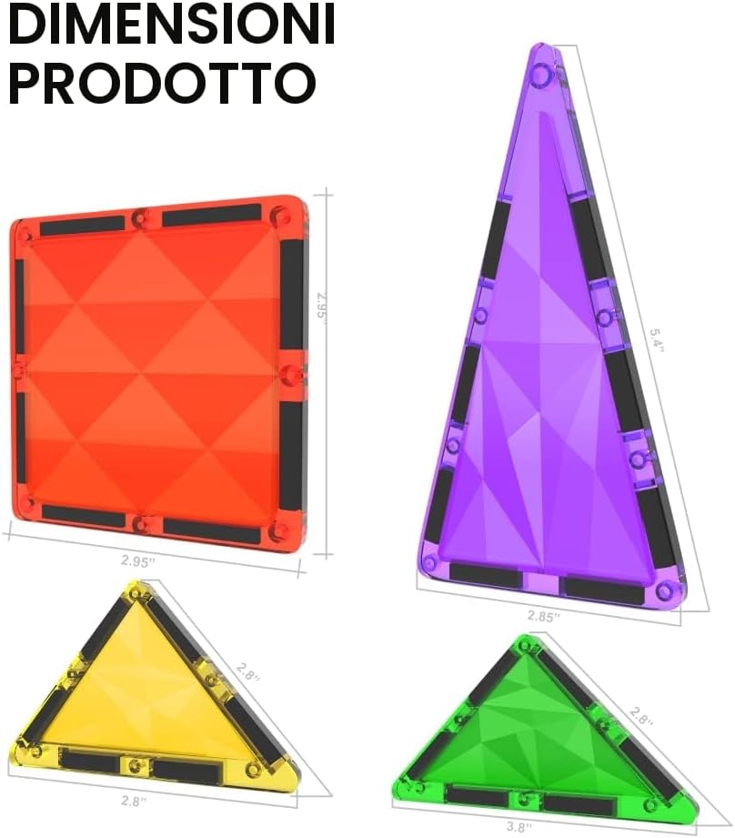 Thumbnail 2 de Desire Deluxe Gioco di blocchi di costruzione magnetici da 37 pezzi per bambini 3+ anni