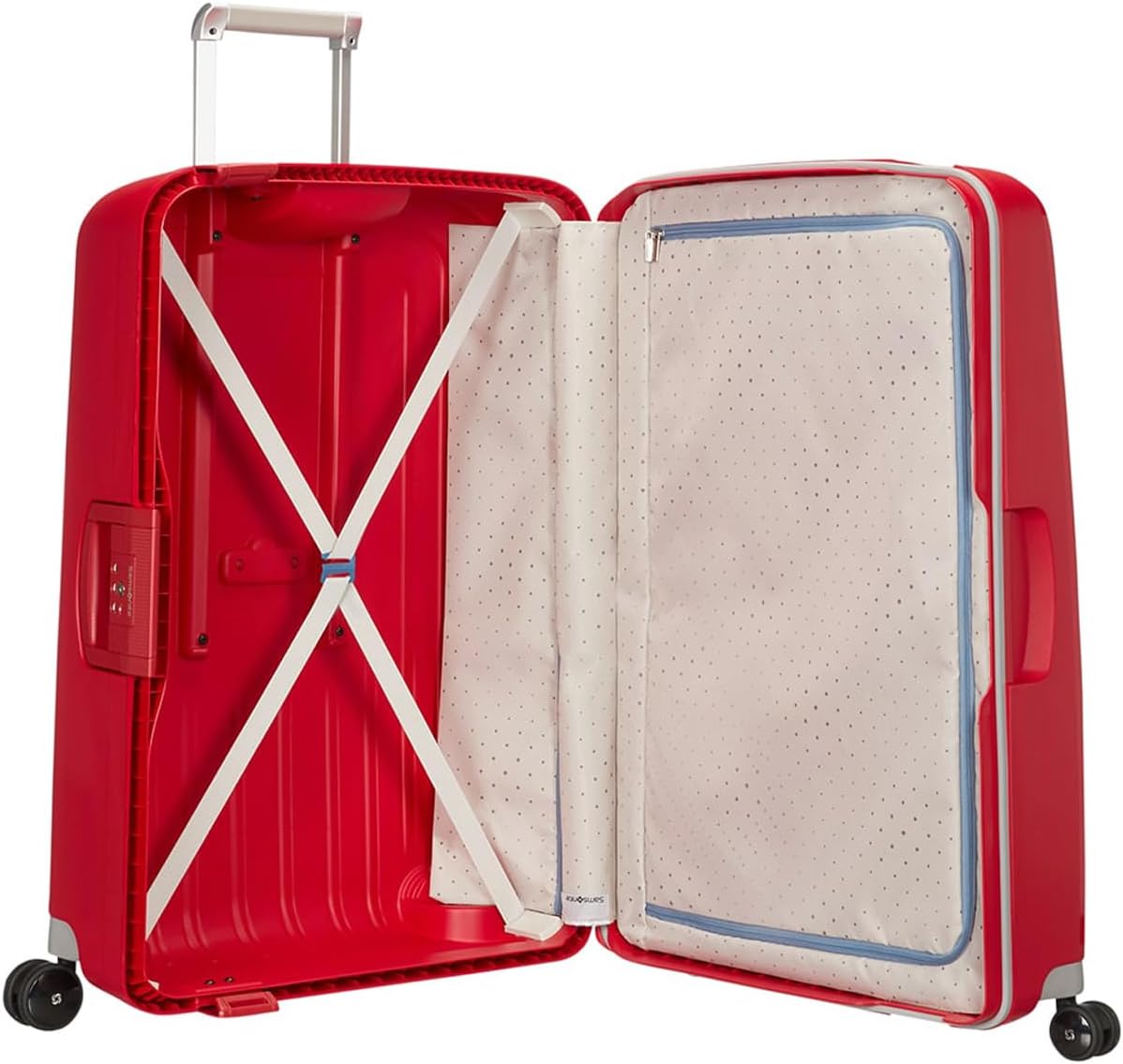 Detalle de Samsonite S'Cure Spinner L – Valise cabine 75 cm, Rouge, 102 L