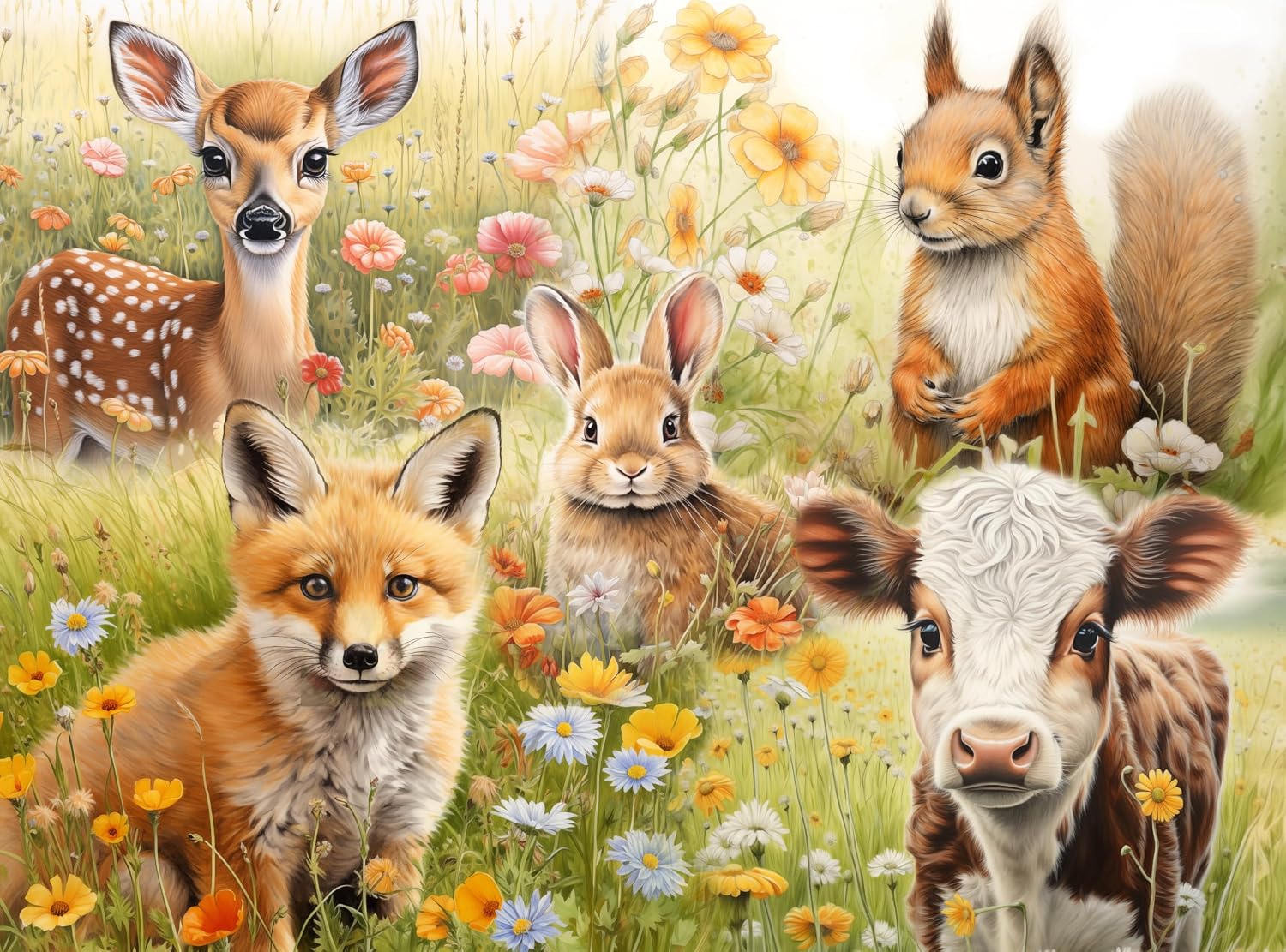 Detalle de Prime Time Puzzles 6099 Adult Animal Jigsaw Puzzle, 20 x 27 Inches