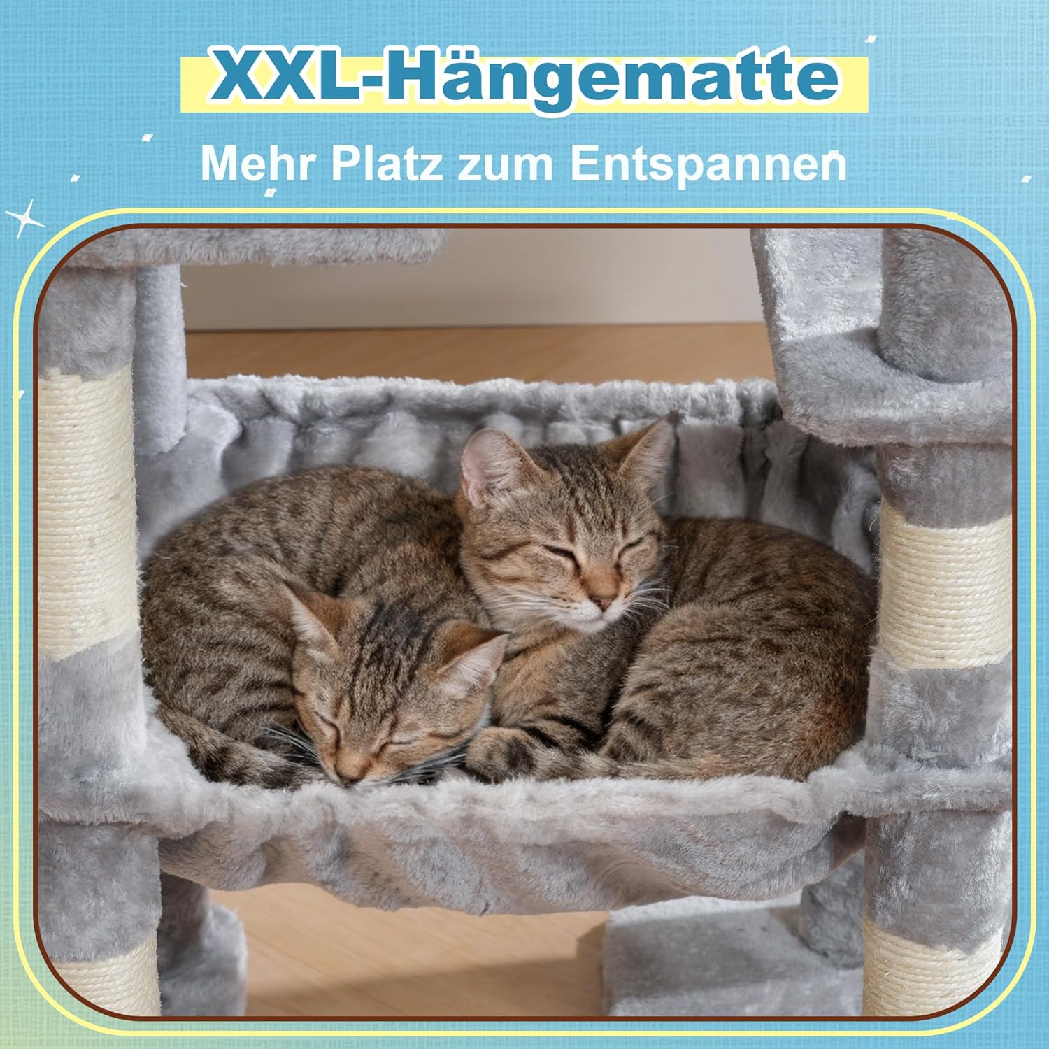 Detalle de Hey-brother Kratzbaum 160 cm für Großkatzen