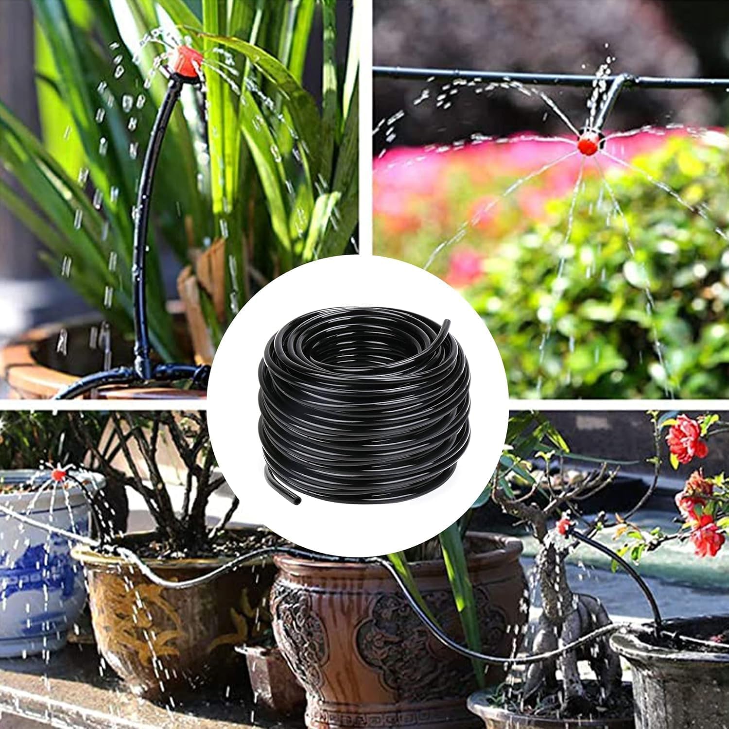 Thumbnail 5 de Wzzy Gurden Micro Tubo di Irrigazione 20 m – tubo di alimentazione nero, Ø esterno 7 mm, Ø interno 4 mm