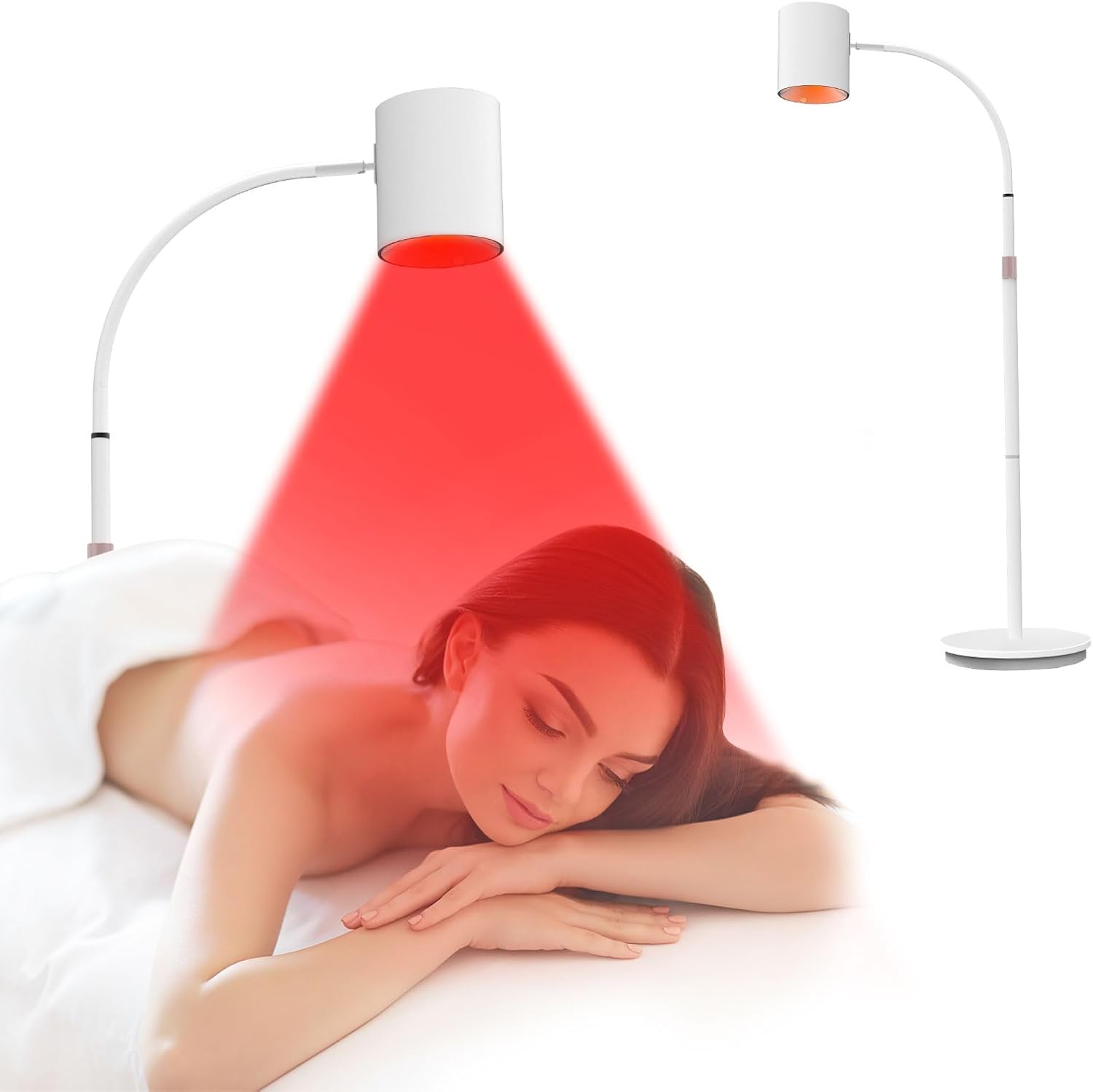 Detalle de Relhafethy Floor Rotlichtlampe 660/850/940 nm