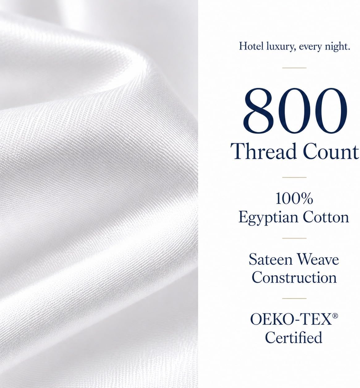 Thumbnail 3 de Egyptian Cotton Sheets, Queen Size, 800 TC