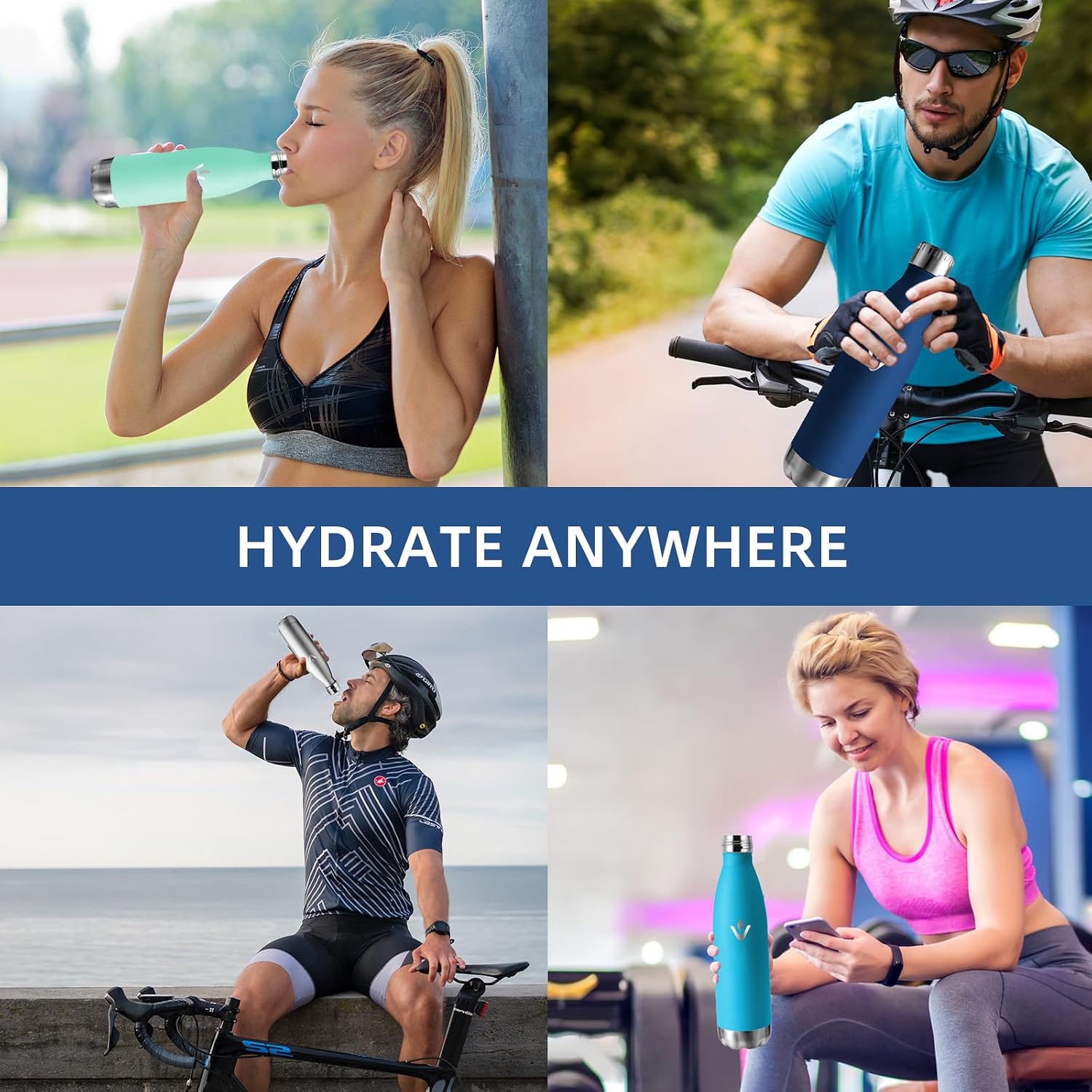 Detalle de Grsta Gourde Isotherme 750ml en acier inoxydable – zéro BPA, anti-fuite, pour sport et voyage
