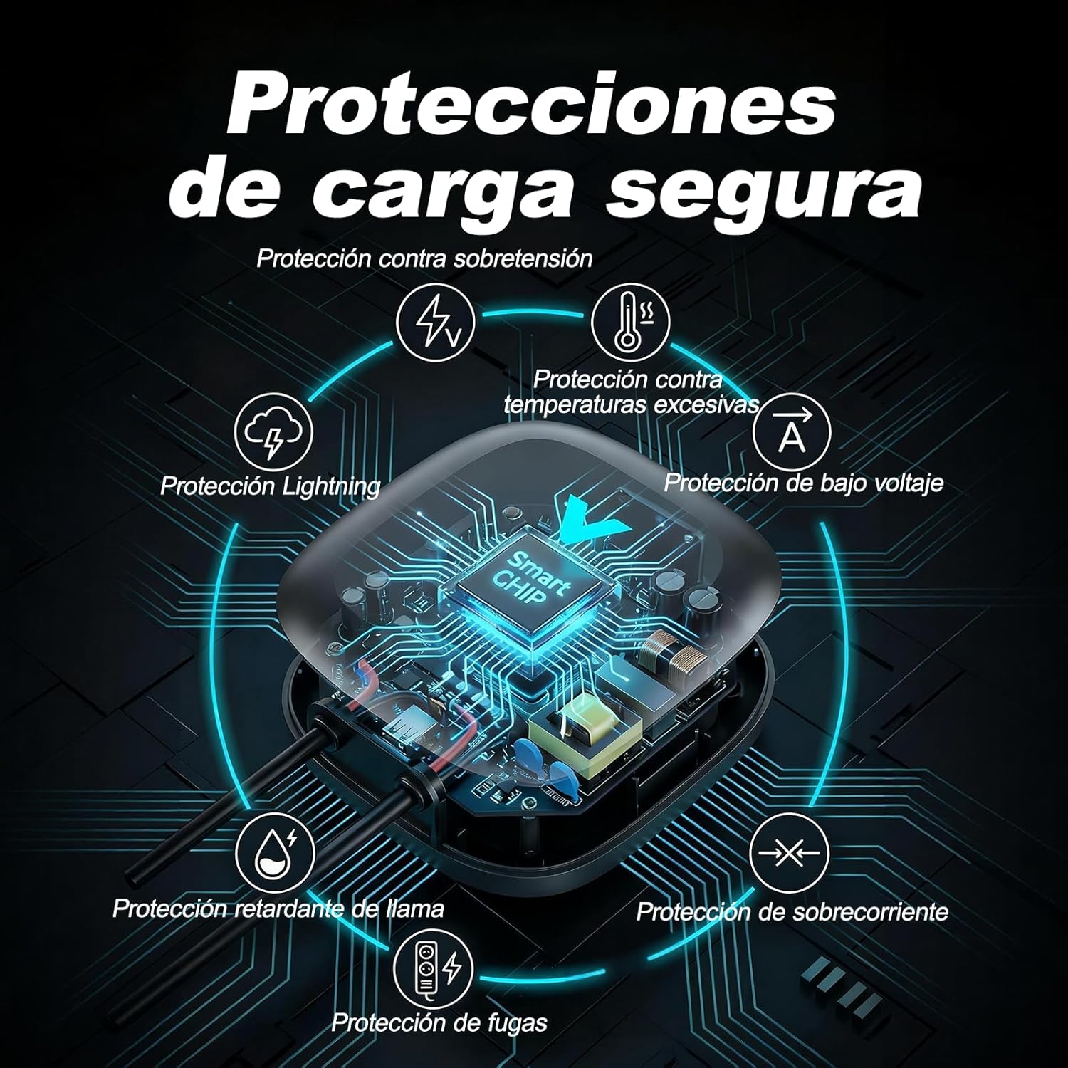 Thumbnail 6 de VDLPOWEREU Wallbox 7,4kW Tipo 2 – Ricarica Monofase con App e Cavo da 6 m