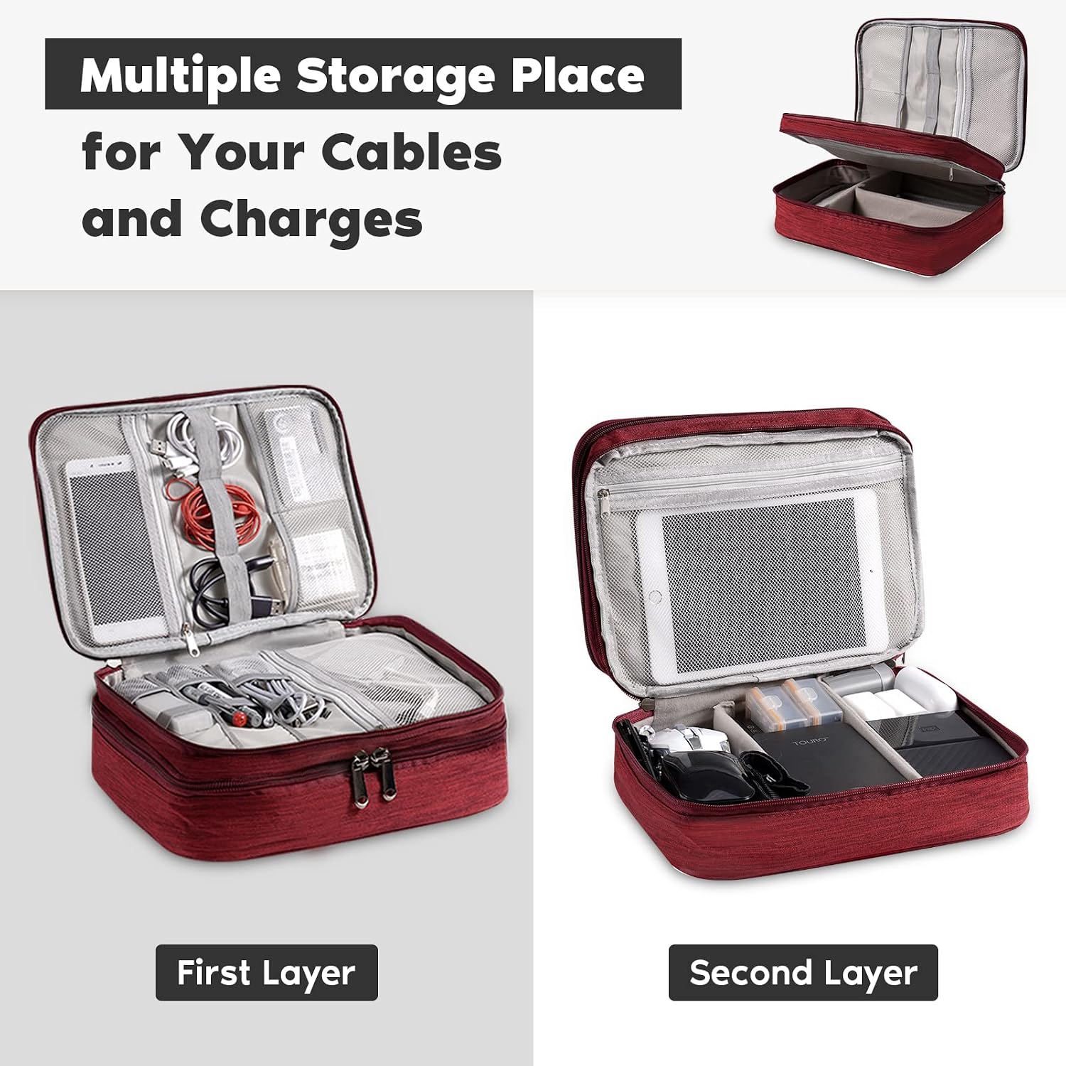 Thumbnail 4 de OrgaWise Travel Electronics Organiser 3 Layer Case