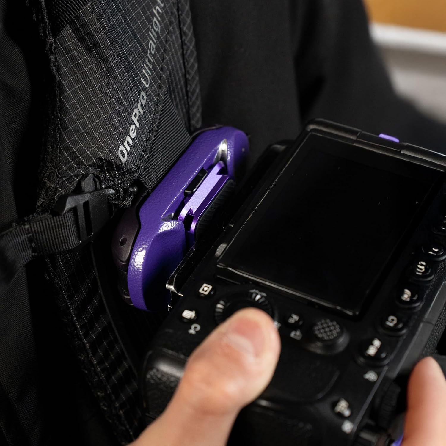 Thumbnail 5 de PGYTECH Beetle Kamera Clip V2 mit Platten-Schnellwechselsystem – Arca-Kompatibel,Purple