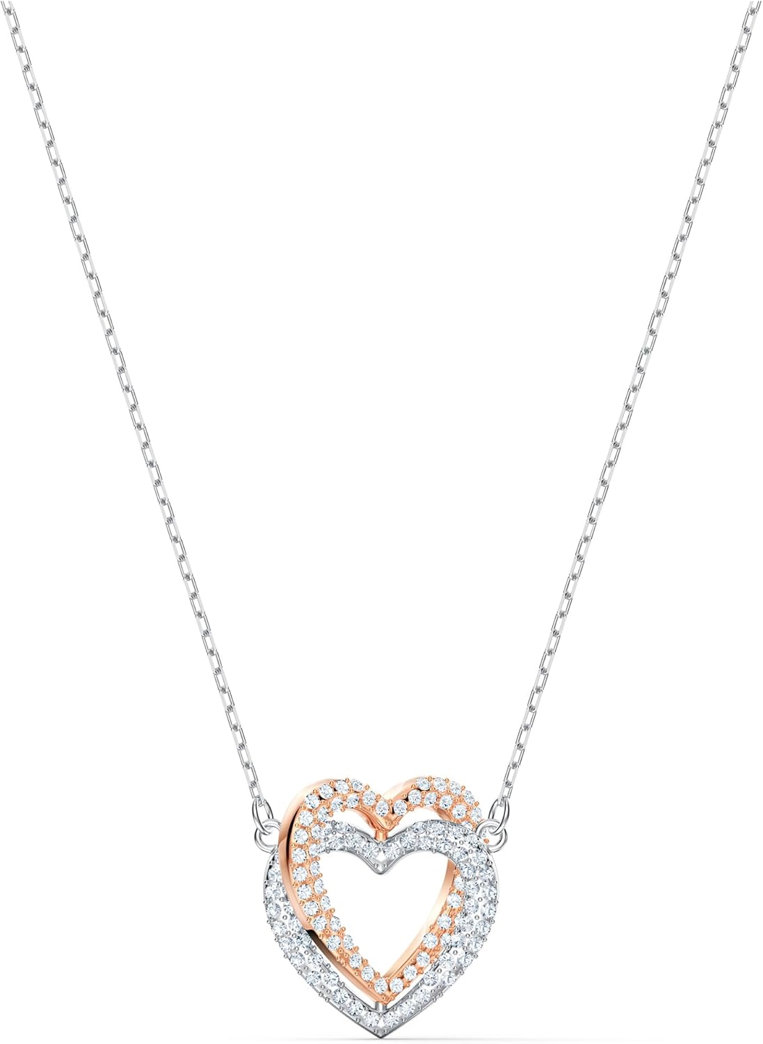 Detalle de Swarovski Collar Infinity corazón en blanco 💍