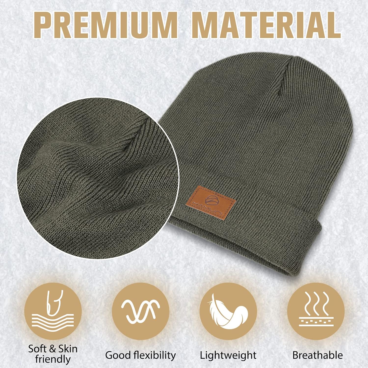 Detalle 2 de HAMUNI Beanie Mütze 54-60 cm