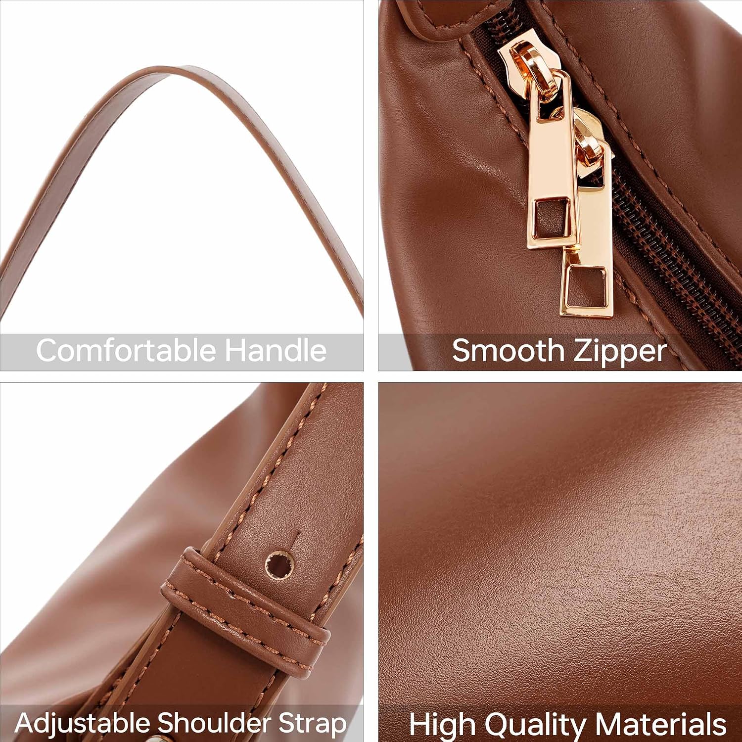 Detalle 2 de Kiss Sea Faux Leather Shoulder Bag