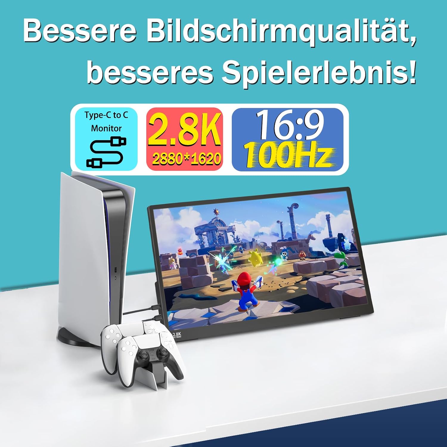 Thumbnail 5 de Kyyivwine 15,6 Zoll 2,5K Touchscreen Monitor für Laptop