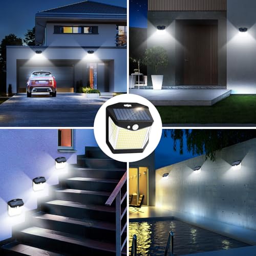 Thumbnail 6 de Vanranger Solar Luz LED Exterior Movimiento — 248 LED, 6 Paquetes, IP65, Sensor 270°