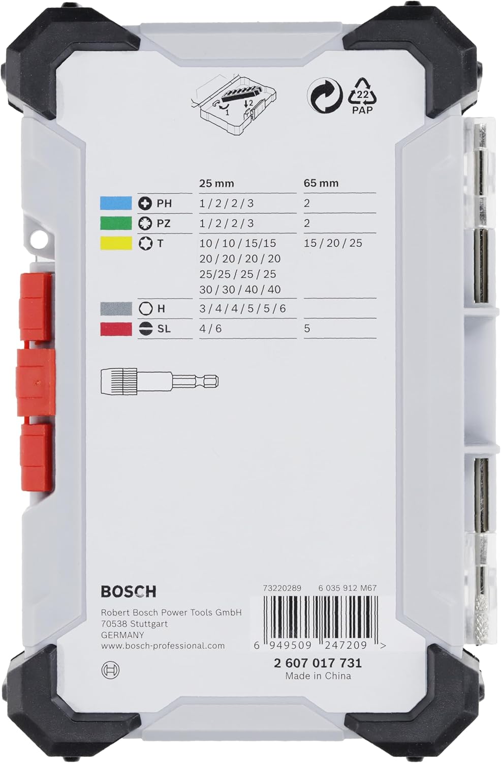 Thumbnail 2 de Bosch 40x Extra Hard Schrauberbit-Set (40-teilig, Pick & Click) für Standard-Schraubarbeiten