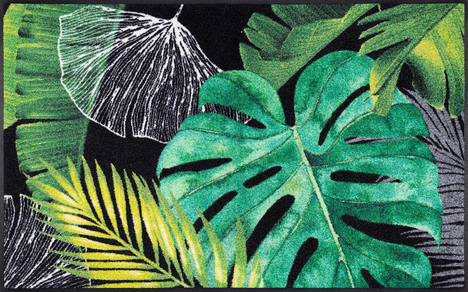 Detalle 2 de wash+dry Neoflora – zielona wycieraczka 50 x 75 cm, do prania