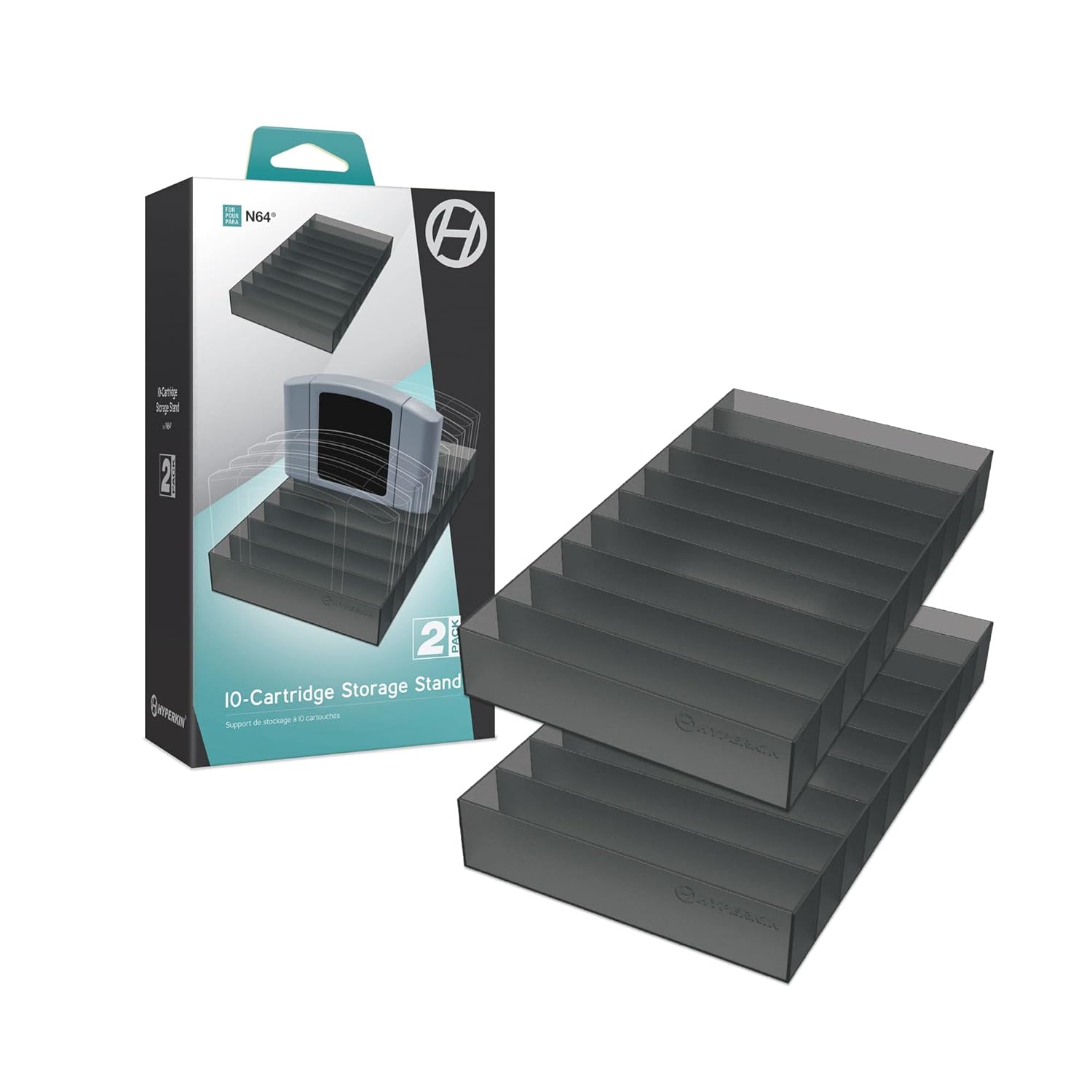 Hyperkin 10-Cartridge Holder for N64 2-Pack