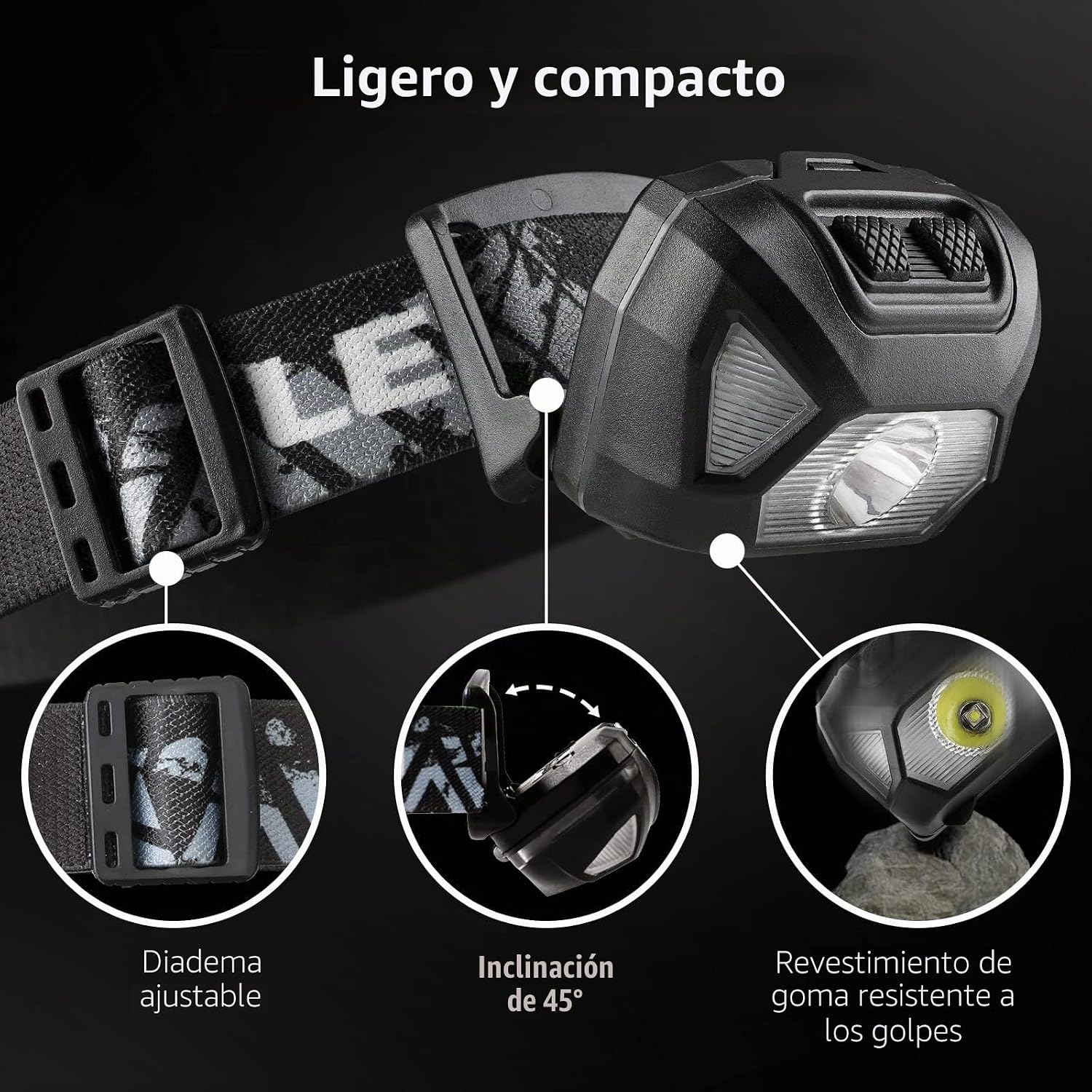 Thumbnail 2 de Lepro LE Linterna Cabeza 1300lux