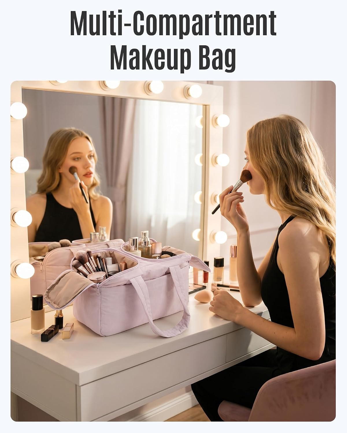 Thumbnail 3 de LIGHT FLIGHT Toiletry Bag: Lightweight, 4-Compartment Travel Organizer for Women