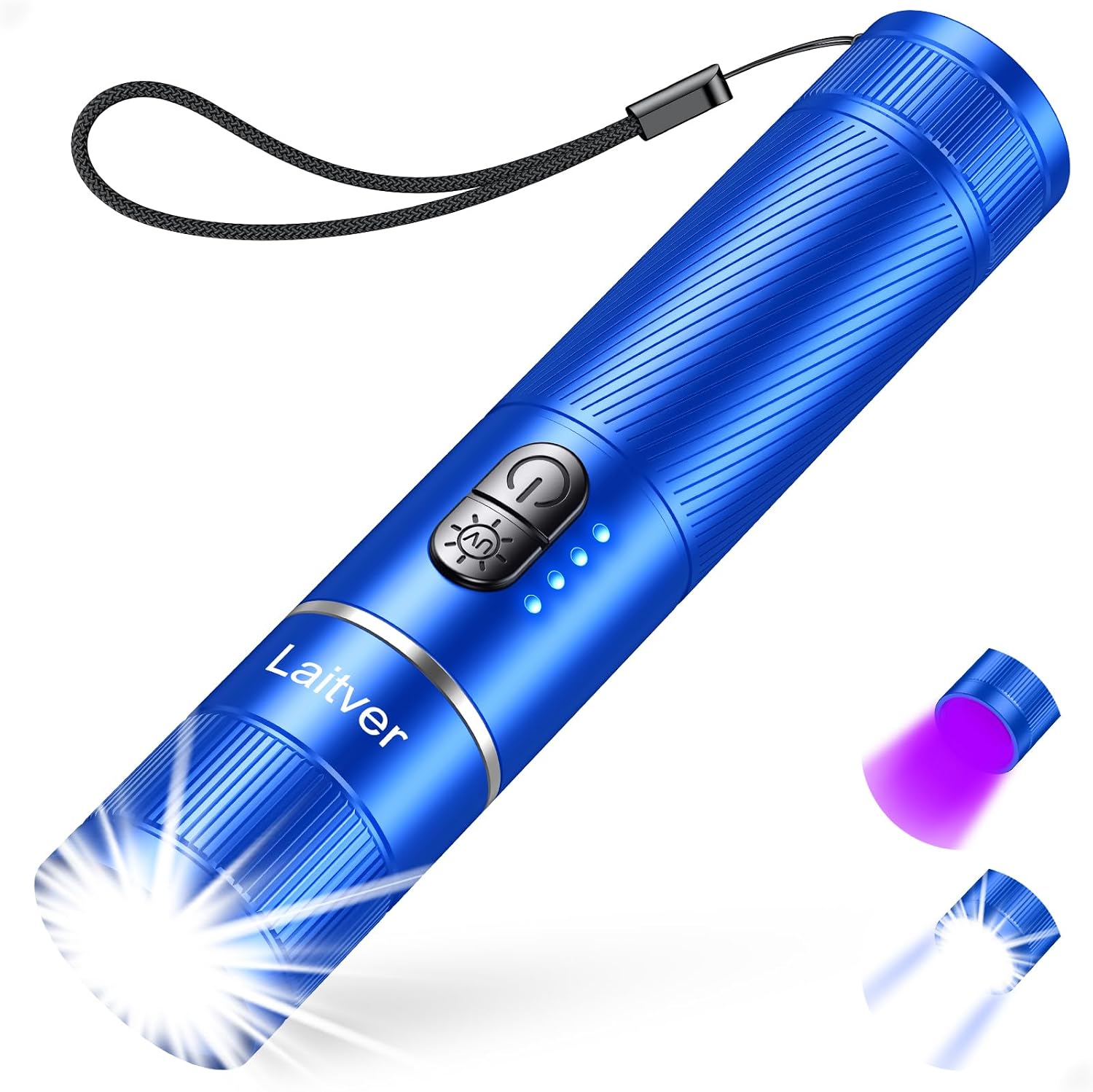 Detalle de Laitver 2-in-1 Taschenlampe 395 nm