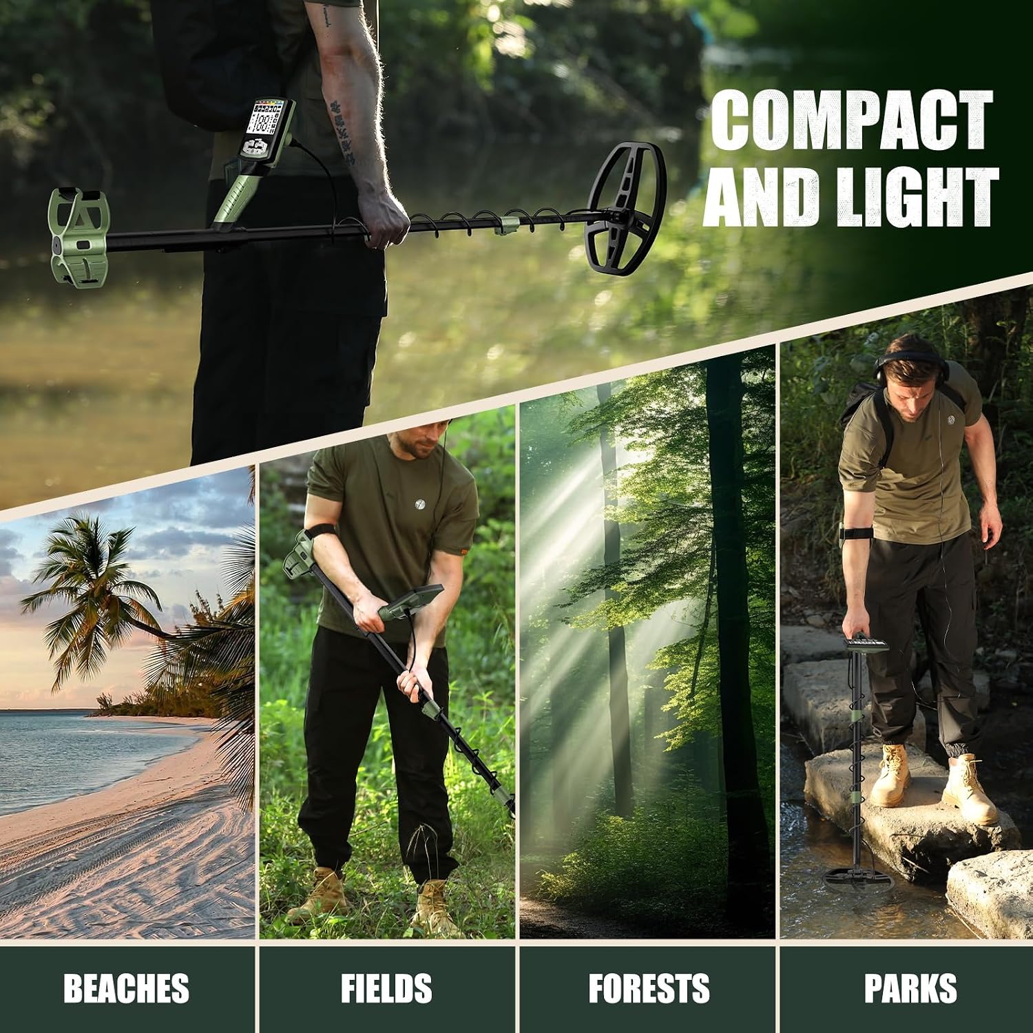 Thumbnail 4 de Gbnryg Metal Detector with 12-inch Coil