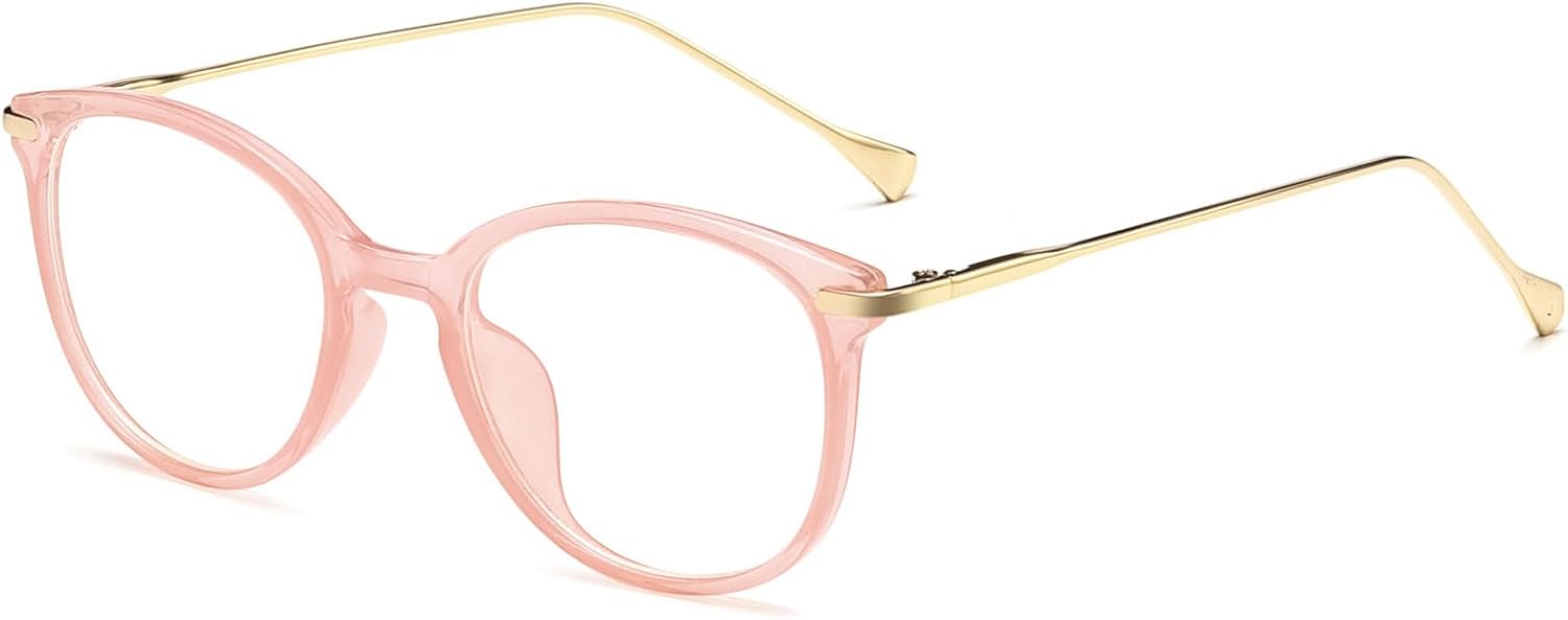 LJCZKA Blue Light Blocking Glasses – Round Metal Frames for Everyone