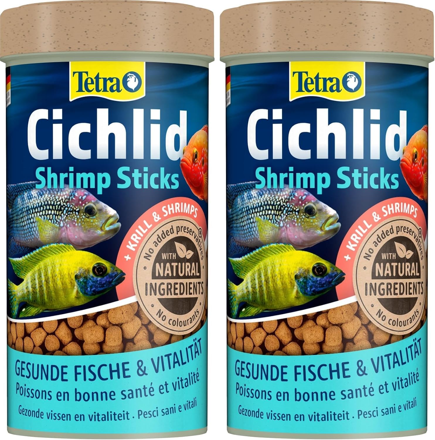 Detalle de Tetra Cichlid Sticks – Nourriture de base flottante pour cichlidés et gros poissons d’ornement