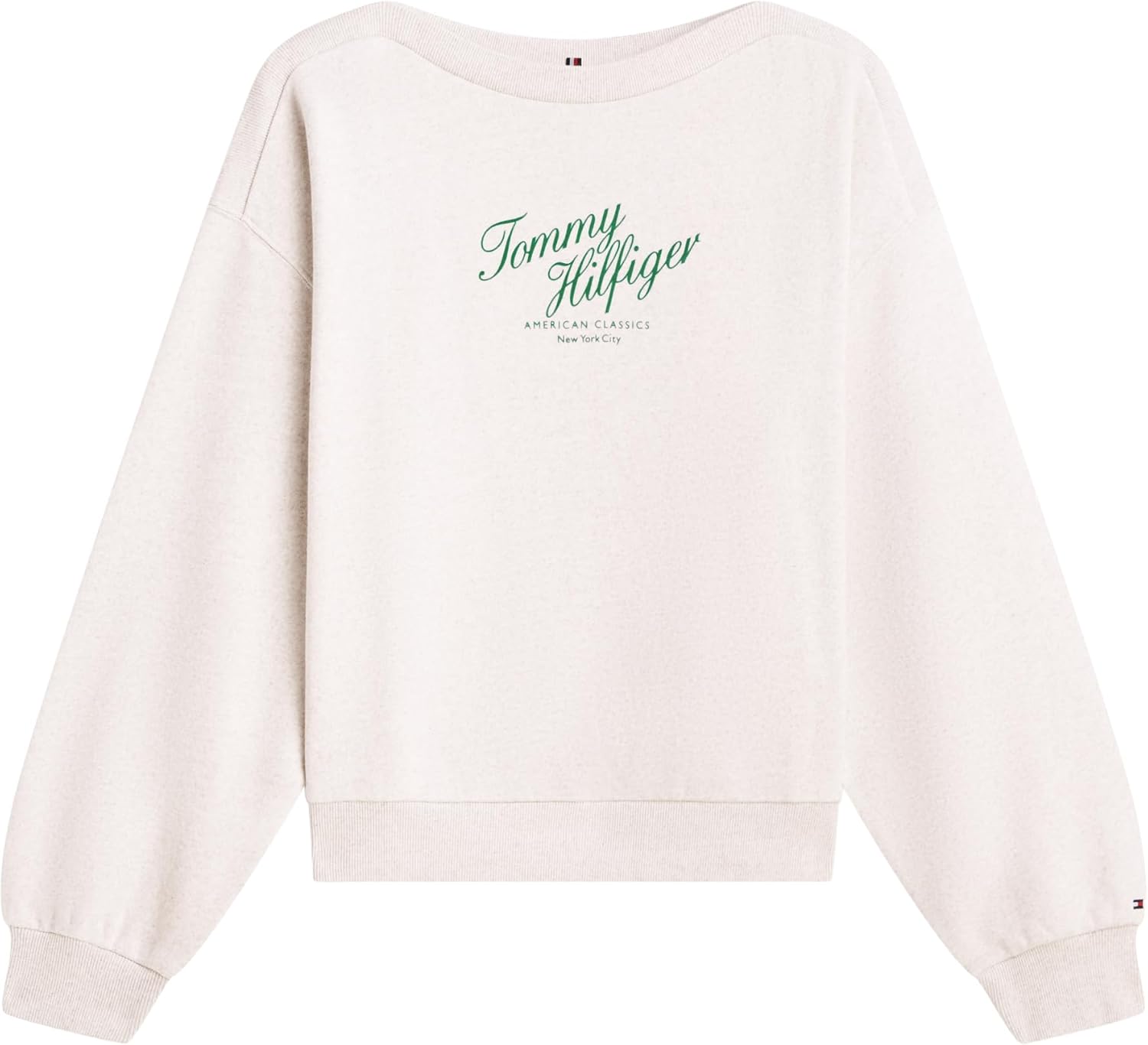 Detalle 2 de Tommy Hilfiger Mdrn Script Terry Sweatshirt Ww0ww47846 – Felpa cotone da donna, pacco da 1