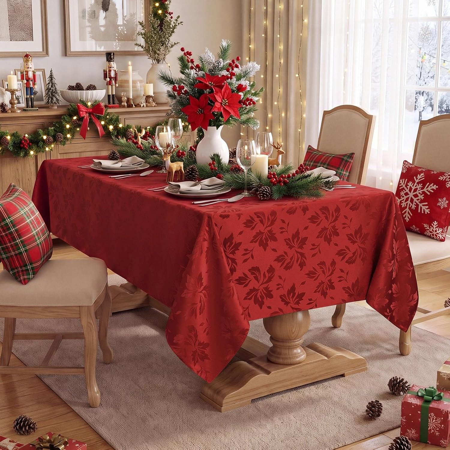 Thumbnail 2 de Romanstile Jacquard Tablecloth 60 x 102 Inch