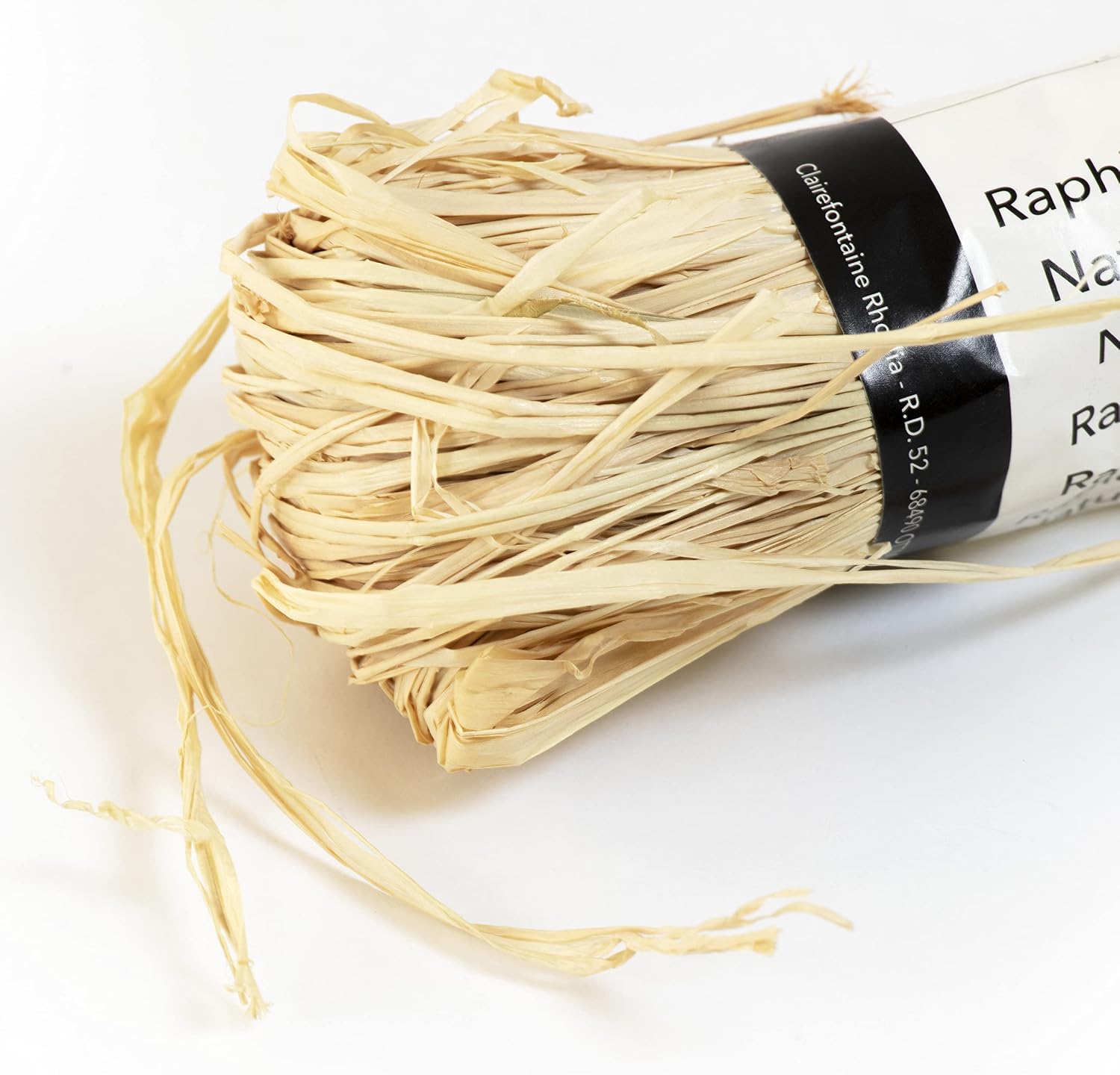 Detalle 2 de Clairefontaine 196071Cpack raffia i 8 naturfärgade nystan, trådar på 1,50 m