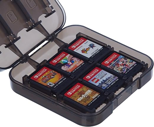 Detalle de Amazon Basics - Funda de almacenamiento para juegos Nintendo Switch