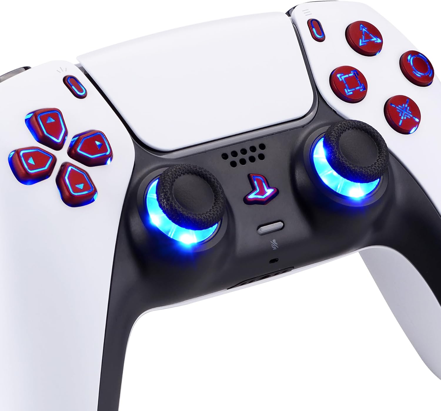Thumbnail 3 de eXtremeRate LED Kit for PS5 BDM-030/040/050 — 7 Colours, 9 Modes Dpad, Buttons & 2 Thumbsticks (Scarlet Red)
