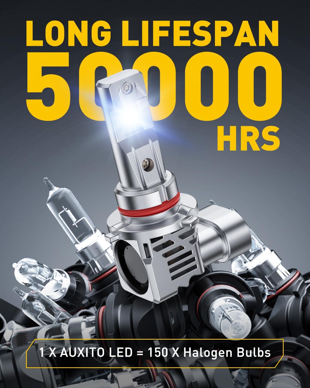 Thumbnail 3 de AUXITO 9012 LED Bulb (Pack of 2) 6500K Plug-and-Play Automotive Lighting