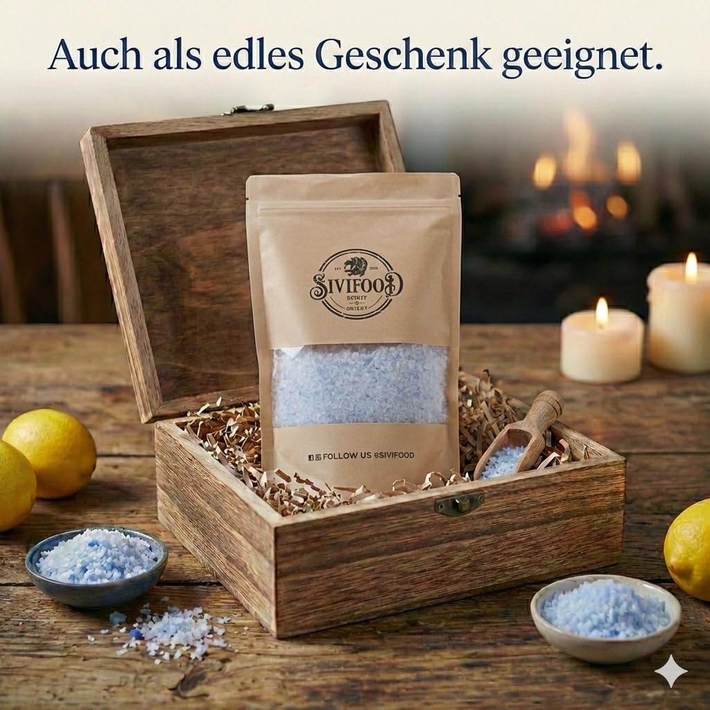 Thumbnail 5 de SIVIFOOD grobes Blausalz [1,5kg] – Seltenes Blau Salz für Feinschmecker