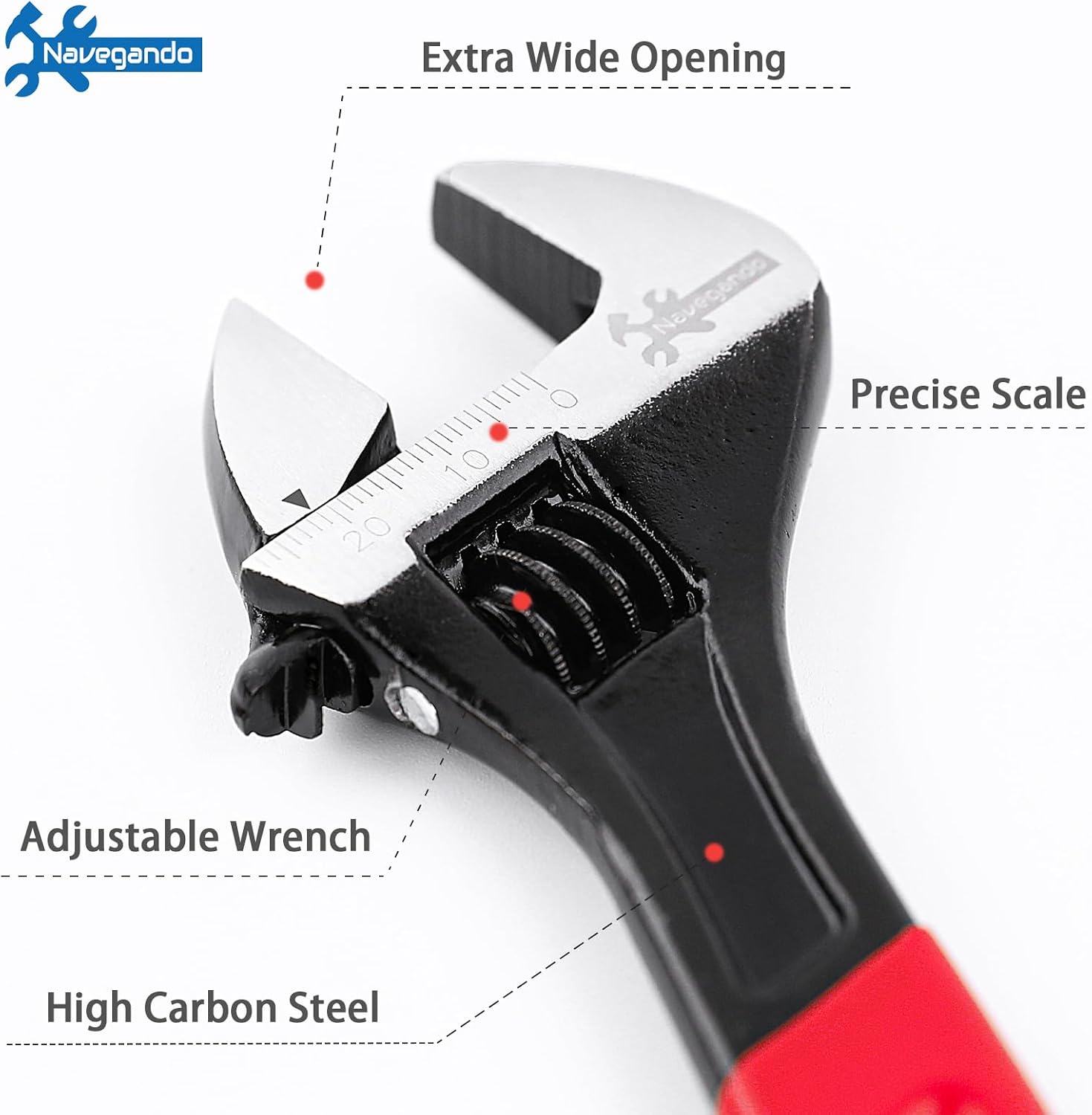 Thumbnail 4 de Navegando Adjustable Spanner Set 3-Piece 6/8/10 Inch