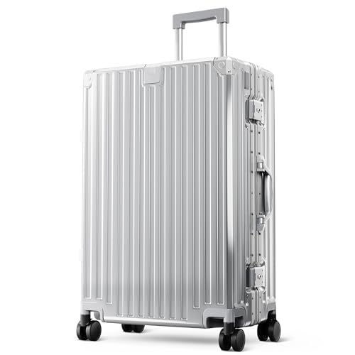 Detalle de ALPHA CAMP Valise rigide 65 L en polycarbonate, cadre aluminium et serrure TSA
