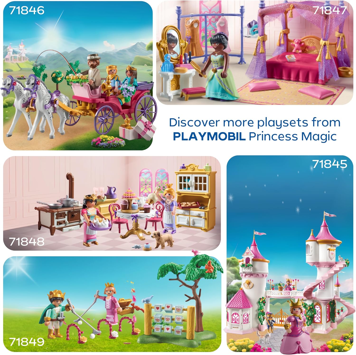 Thumbnail 4 de PLAYMOBIL Princess Magic: Camera da Letto della Principessa con Spogliatoio (Set 71847)