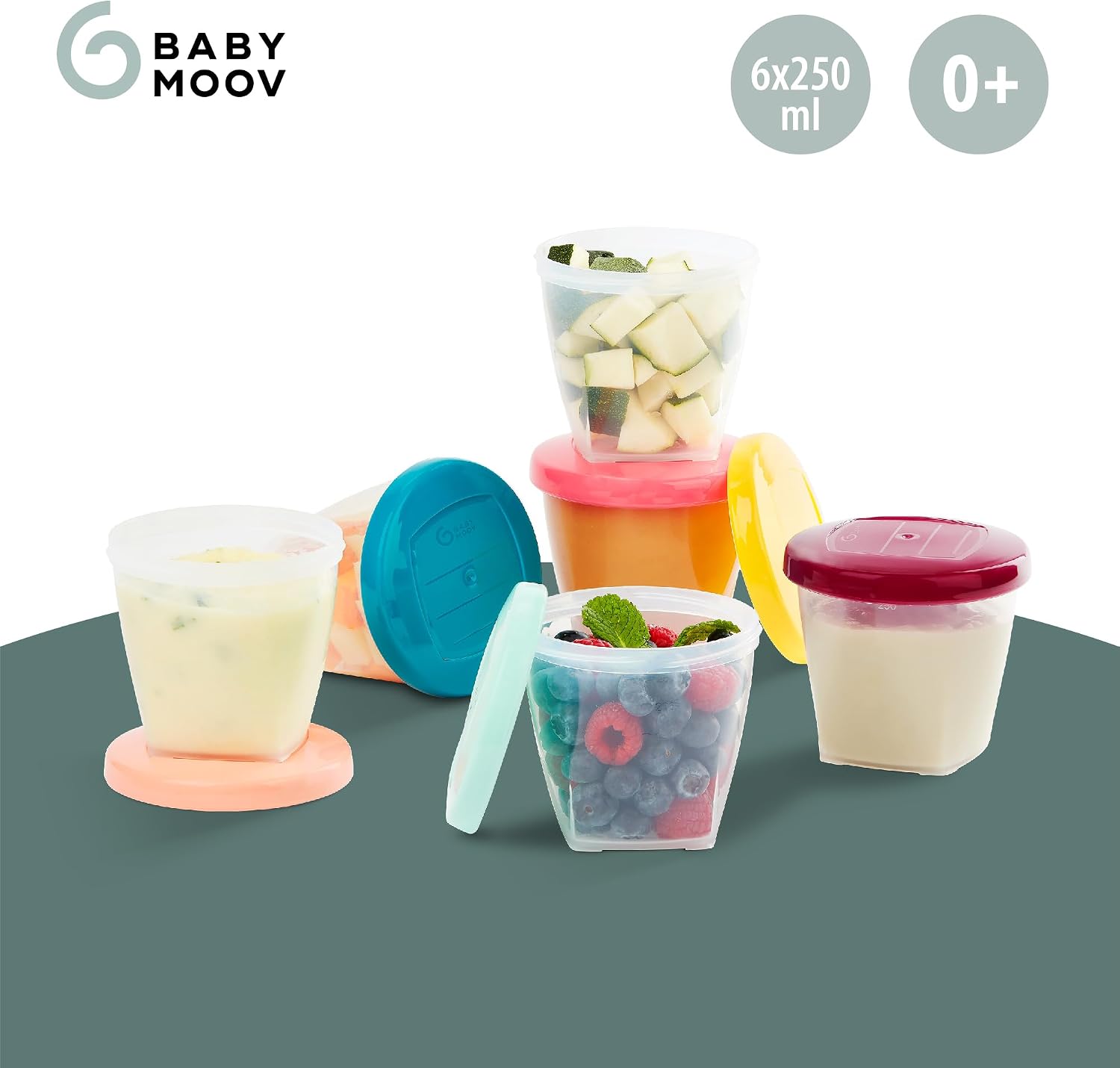 Thumbnail 2 de Babymoov Babybols Set Da Sei Vasetti Ermetici da 250 ml – Multicolore