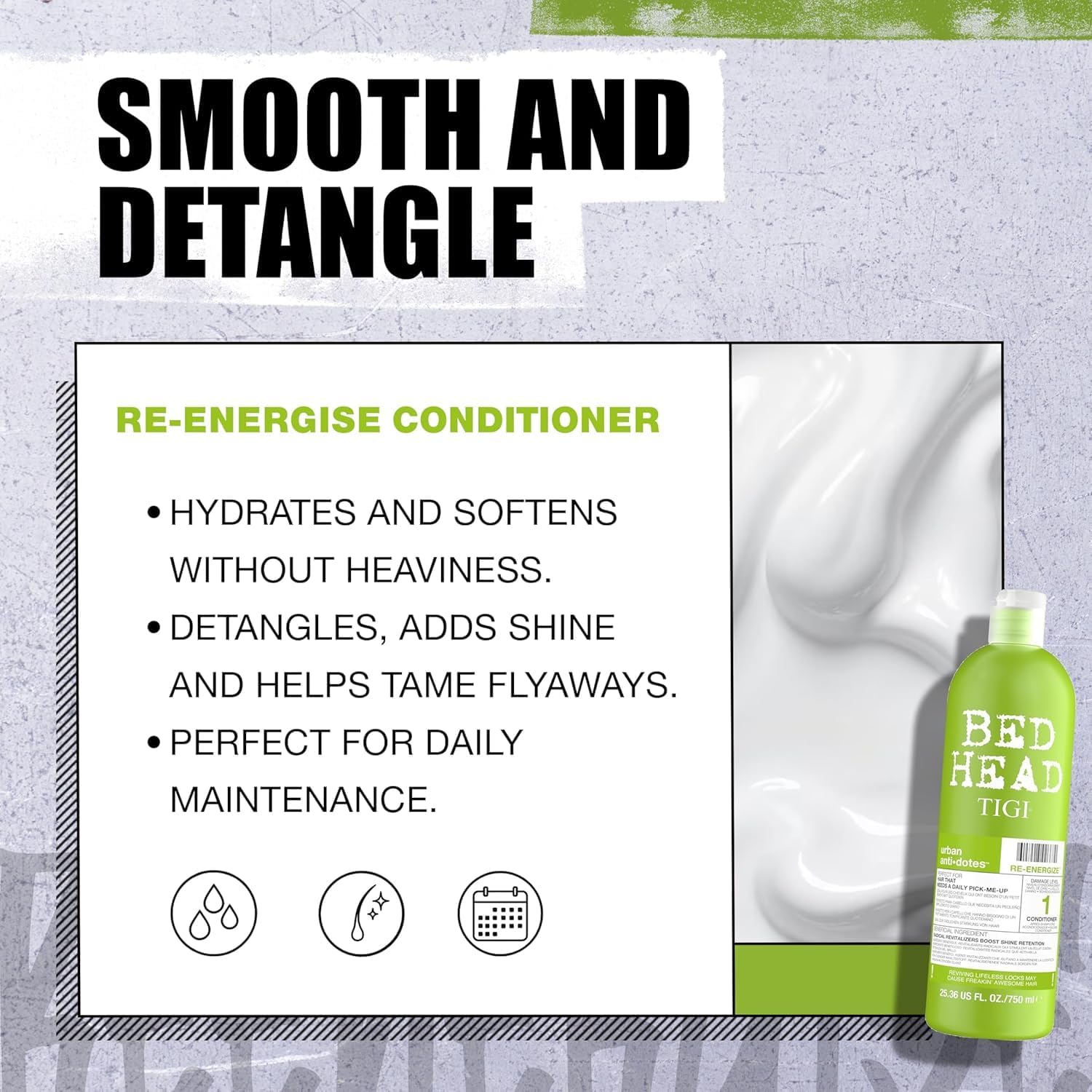 Thumbnail 4 de Bed Head Re-Energise après-shampooing 750 ml