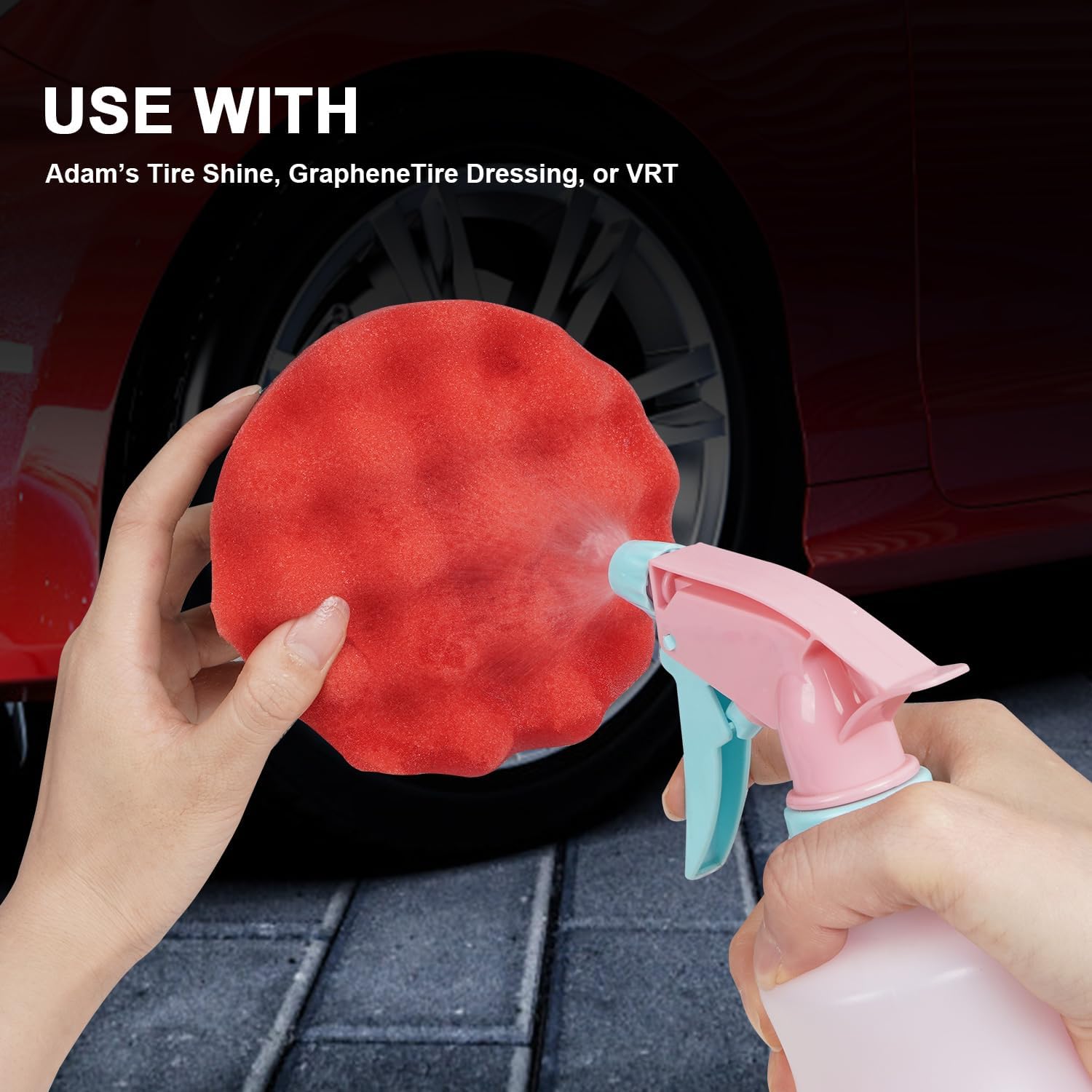 Thumbnail 4 de ZHAYAO Tire Shine Applicator Pad 2-pack 🧽