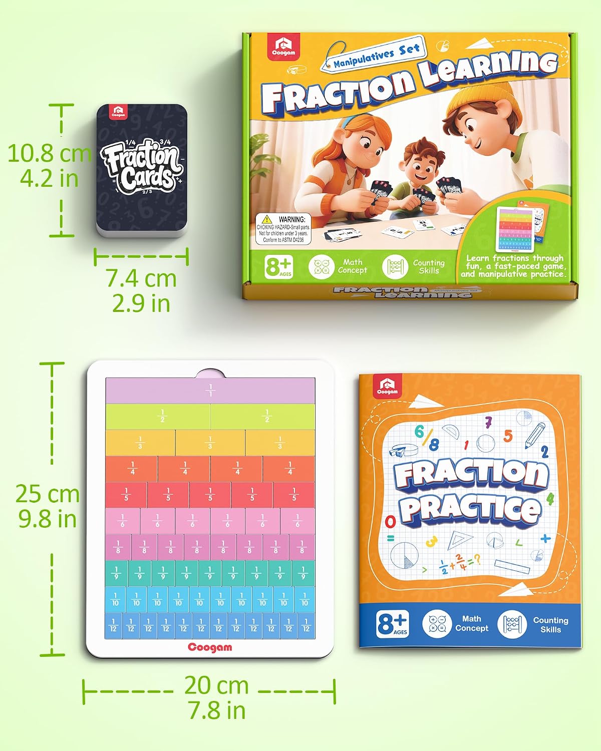 Thumbnail 6 de Coogam Magnetic Fraction Puzzle