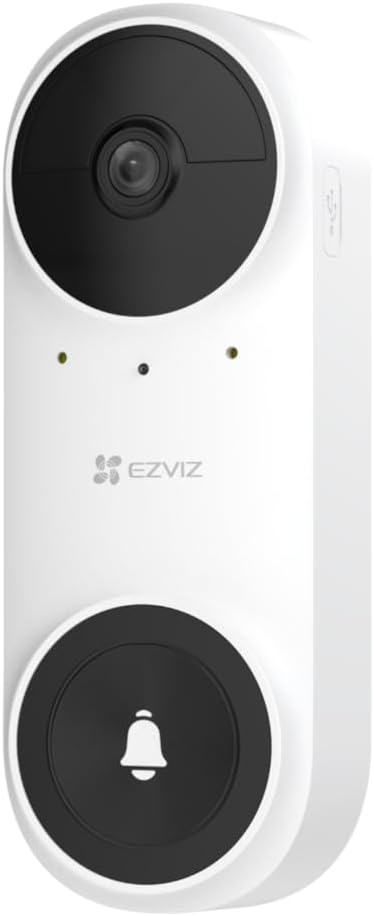 Detalle de EZVIZ CP3 2K videodeurbel op batterij met personendetectie en binnenbel